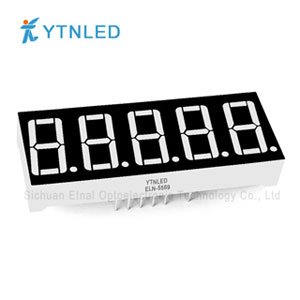 0.56inch Five digit led display Common Cathode Anode Red Orange Yellow Olivine Emerald Blue White col
