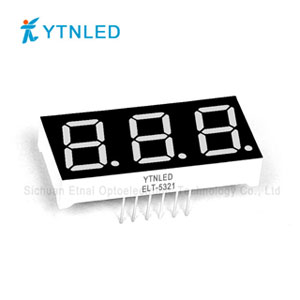 0.52inch Three digit led display Common Cathode Anode Red Orange Yellow Olivine Emerald Blue White co