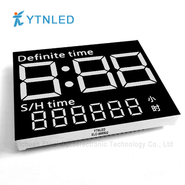 Customized led display ELC-866802S,O,Y,G,GG,B,W