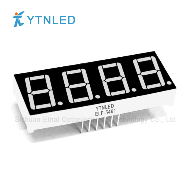 0.56inch Four digit led display Common Cathode Anode Red Orange Yellow Olivine Emerald Blue White color ELF-5461AS,BS,AG,BG,AO,BO,AY,BY,AGG,BGG,AB,BB,AW,BW