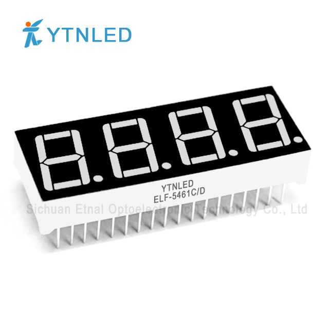 0.56inch Four digit led display Common Cathode Anode Red Orange Yellow Olivine Emerald Blue White color ELF-5461CS,DS,CG,DG,CO,DO,CY,DY,CGG,DGG,CB,DB,CW,DW