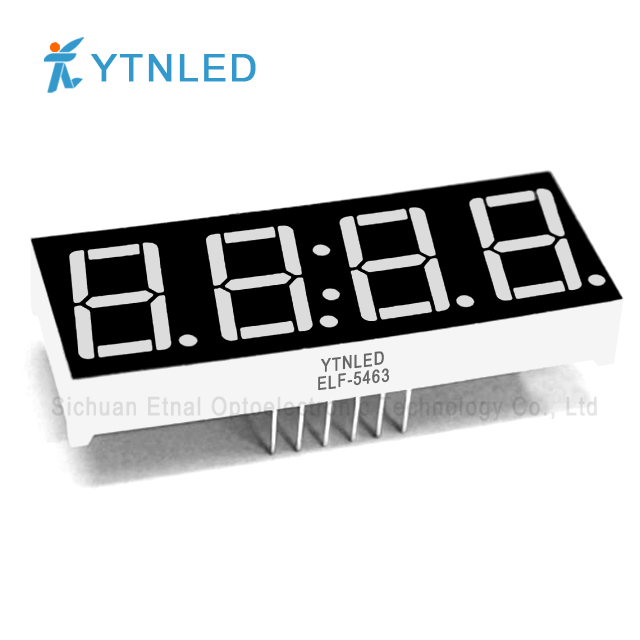 0.56inch Four digit led display Common Cathode Anode Red Orange Yellow Olivine Emerald Blue White color ELF-5463AS,BS,AG,BG,AO,BO,AY,BY,AGG,BGG,AB,BB,AW,BW