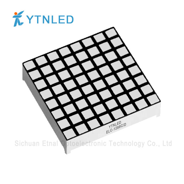 1.2inch 3mm 5X7 Dot Matrix led display Common Cathode Anode Red Orange Yellow Olivine Emerald Blue White color ELM-1288CS,DS,CG,DG,CO,DO,CY,DY,CGG,DGG,CB,DB,CW,DW