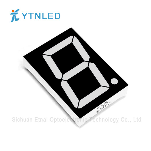 2.3inch Single digit led display Common Cathode Anode Red Orange Yellow Olivine Emerald Blue White color ELS-23101AS,BS,AG,BG,AO,BO,AY,BY,AGG,BGG,AB,BB,AW,BW