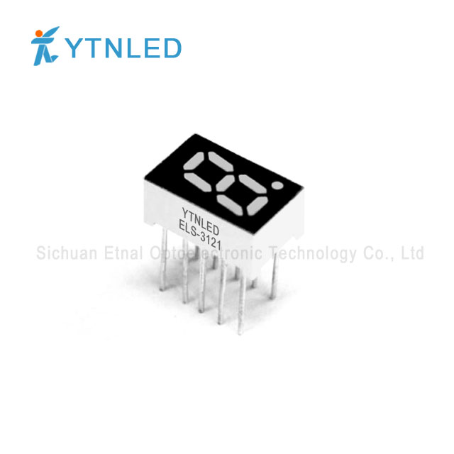 0.32inch Single digit led display Common Cathode Anode Red Orange Yellow Olivine Emerald Blue White color ELS-3121AS,BS,AG,BG,AO,BO,AY,BY,AGG,BGG,AB,BB,AW,BW