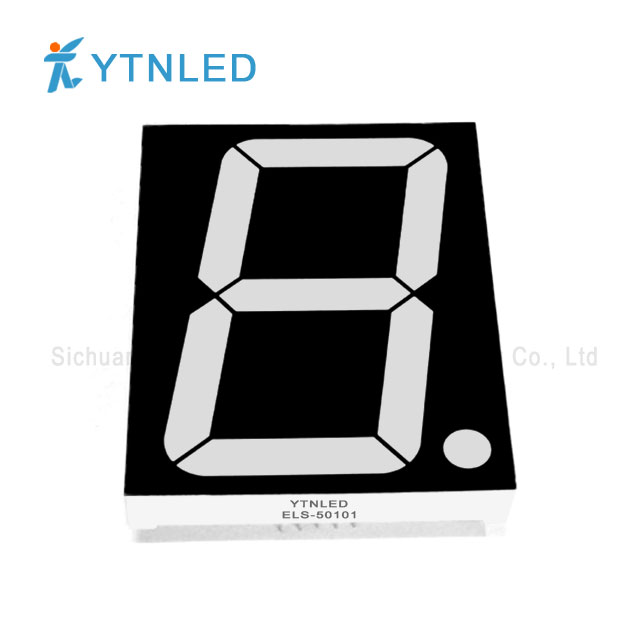 5inch Single digit led display Common Cathode Anode Red Orange Yellow Olivine Emerald Blue White color ELS-50101AS,BS,AG,BG,AO,BO,AY,BY,AGG,BGG,AB,BB,AW,BW