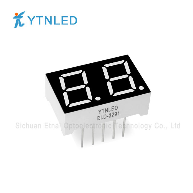 0.39inch Dual digit led display Common Cathode Anode Red Orange Yellow Olivine Emerald Blue White color ELD-3291AS,BS,AG,BG,AO,BO,AY,BY,AGG,BGG,AB,BB,AW,BW