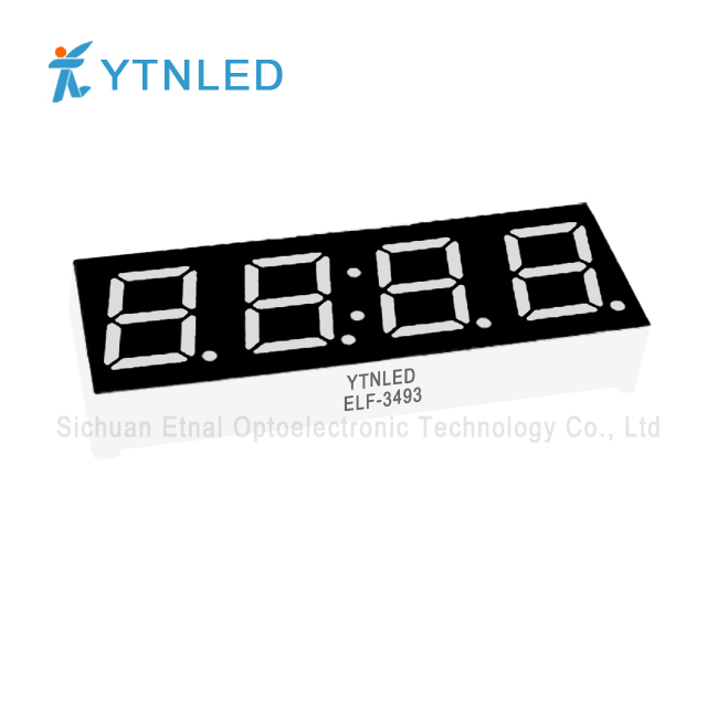 0.39inch Four digit led display Common Cathode Anode Red Orange Yellow Olivine Emerald Blue White color ELF-3493AS,BS,AG,BG,AO,BO,AY,BY,AGG,BGG,AB,BB,AW,BW